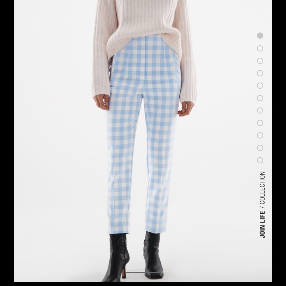 Zara highwaisted gingham pants